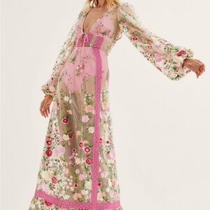 For Love and Lemons Luna Maxi Dress. Wore once.